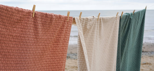 Basketweave towels - Towel Care Tips 