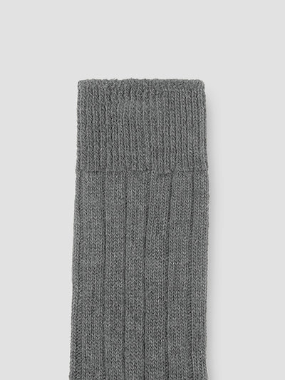 Grey Alpaca Bed Socks
