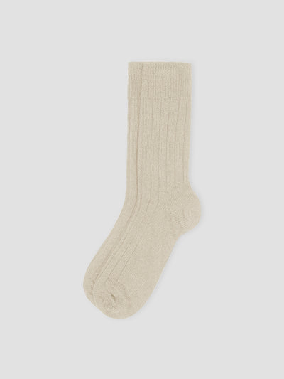 Ecru Alpaca Bed Socks
