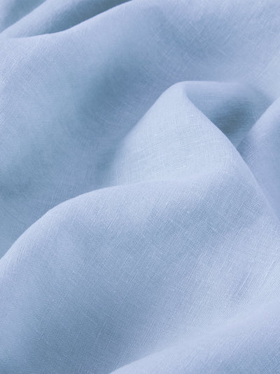 Celeste Blue Linen Blend Duvet Cover