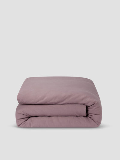 Elderberry Linen Blend Duvet Cover