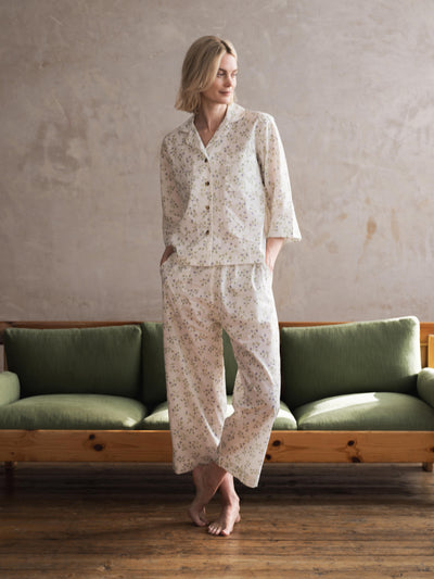 Spring Sprig Floral Cotton Trouser Set