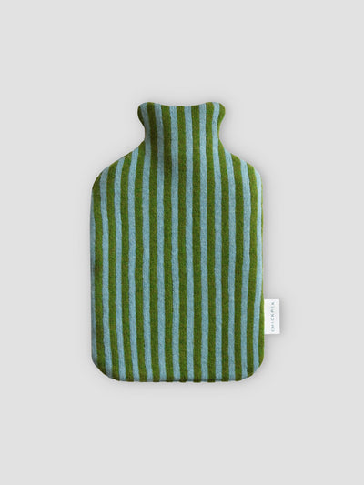 Green & Blue Stripe Hot Water Bottle