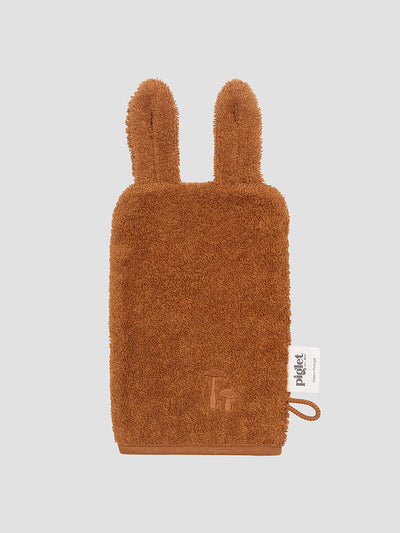 Chestnut Cotton Woodland Animal Bath Mitt