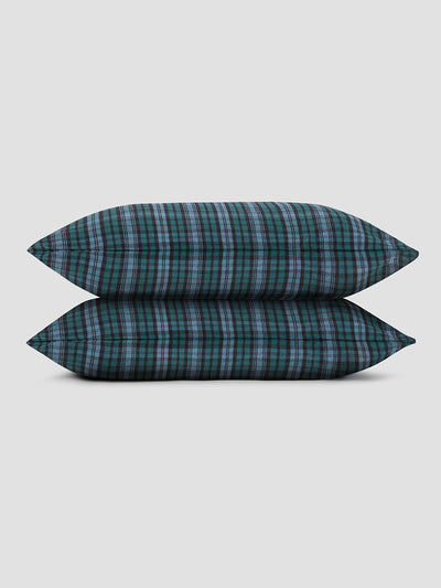 Canopy Heathcliff Check Brushed Cotton Pillowcase (Pair)
