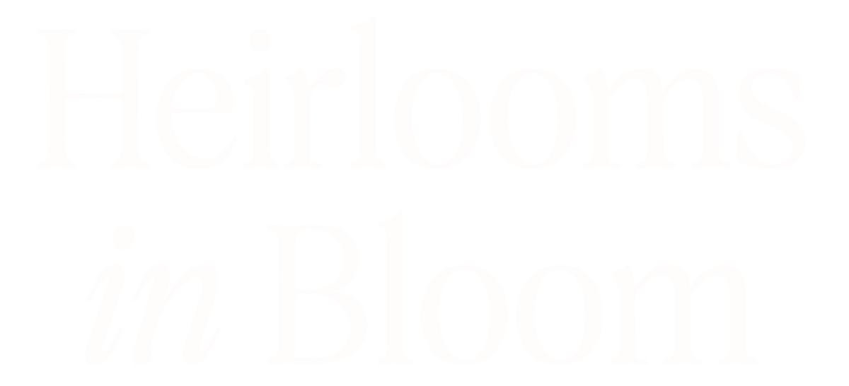 Heirlooms in Bloom graphic