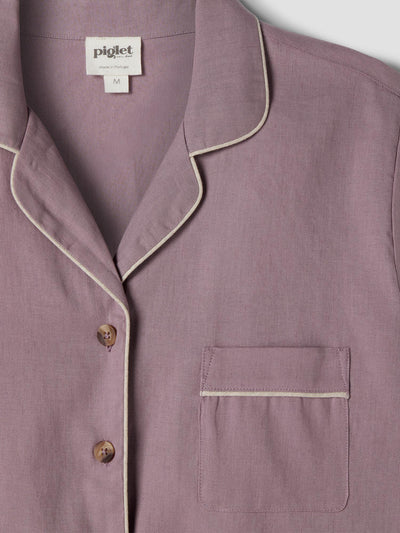 Elderberry Linen Blend Pyjama Trouser Set
