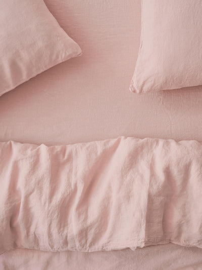 Rose 100% Linen Fitted Sheet