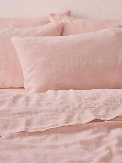 Rose Linen Blend Pillowcases (Pair)