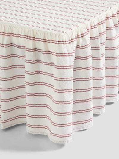 Rhubarb Kemptown Stripe Linen Blend Valance