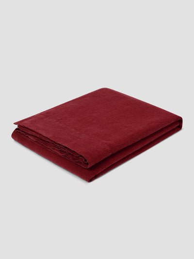 Rhubarb Linen Blend Flat Sheet - alternate image