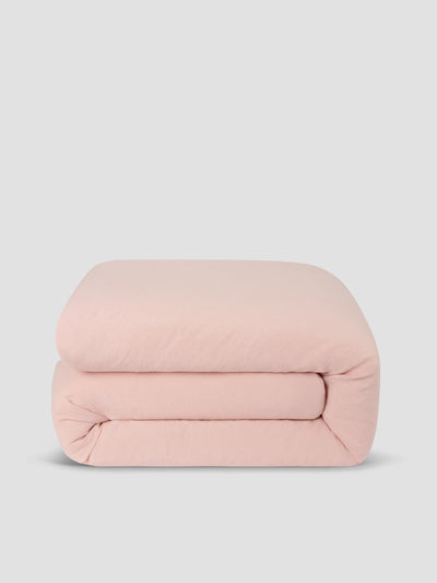 Rose Linen Blend Duvet Cover - alternate image