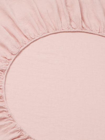 Rose 100% Linen Fitted Sheet - alternate image