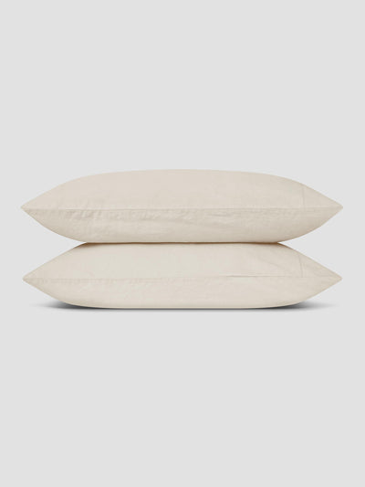 Pearl Linen Blend Pillowcases (Pair) - alternate image