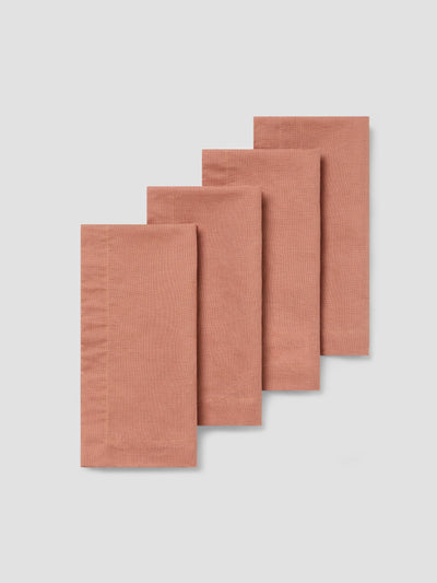 Warm Clay Linen Blend Napkins Set of 4
