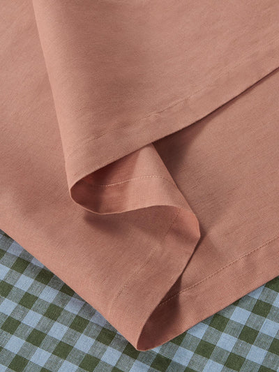 Warm Clay Linen Blend Table Runner