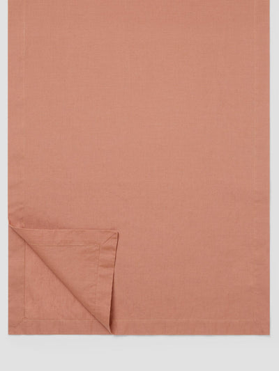 Warm Clay Linen Blend Table Runner