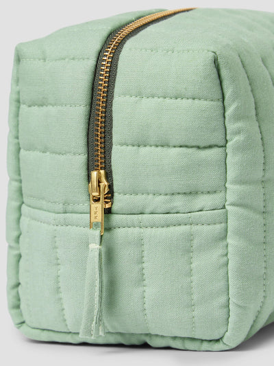 Sage Green 100% Linen Wash Bag