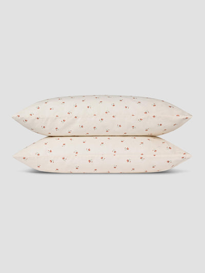 Pearl Posy Bud Linen Blend Pillowcases (Pair) - alternate image