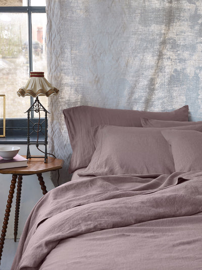 Elderberry Linen Blend Duvet Cover