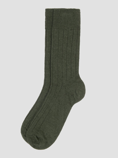 Fern Green Alpaca Socks