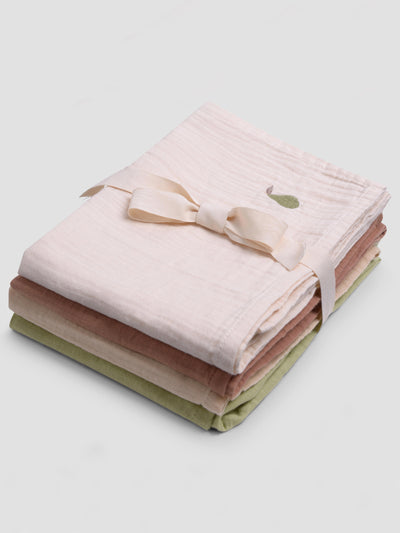Cotton Gauze Muslin Squares Set of 4