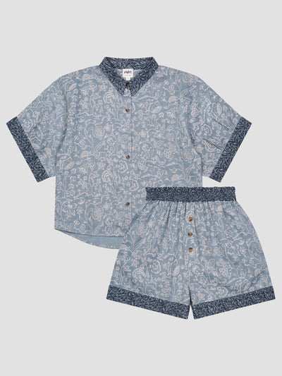 River Wandle Middlemore Linen Women’s Pyjama Shorts Set