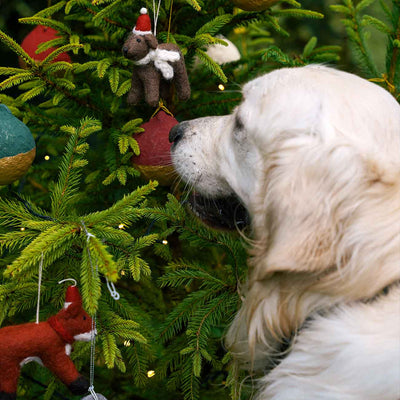 Felt Fox Christmas Decoration