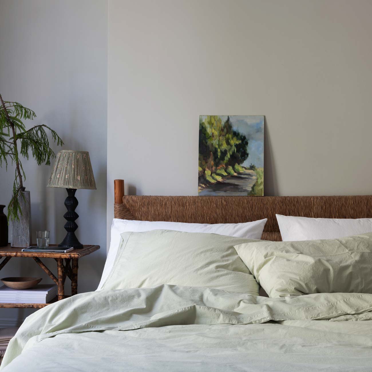 Apple Washed Percale Cotton Pillowcases (pair) - Piglet in Bed