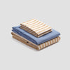 Ochre Seersucker Stripe Cotton Bundle
