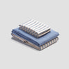 Warm Blue Seersucker Stripe Cotton Bundle