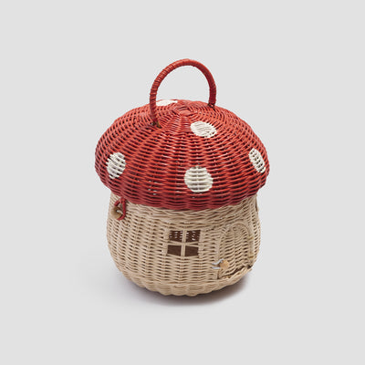 Red Mushroom Basket