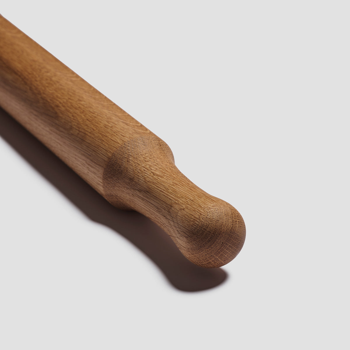 Oak Rolling Pin Handle Detail