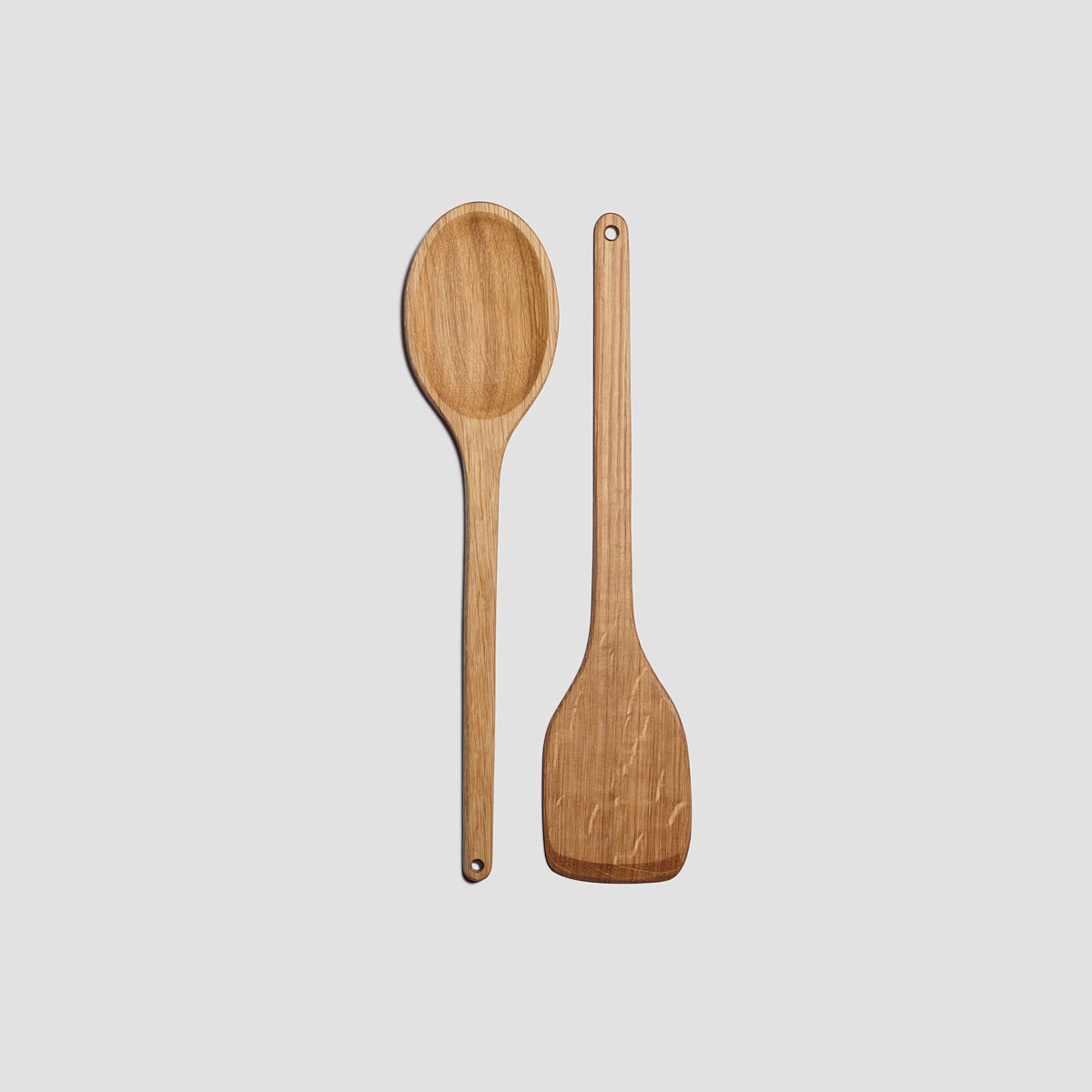 Oak Spatula and Spoon