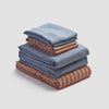 Sandstone Red Pembroke Stripe Linen Bundle