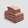 Sandstone Red Pembroke Stripe Linen Bundle