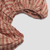 Sandstone Red Pembroke Stripe Linen Fitted Sheet