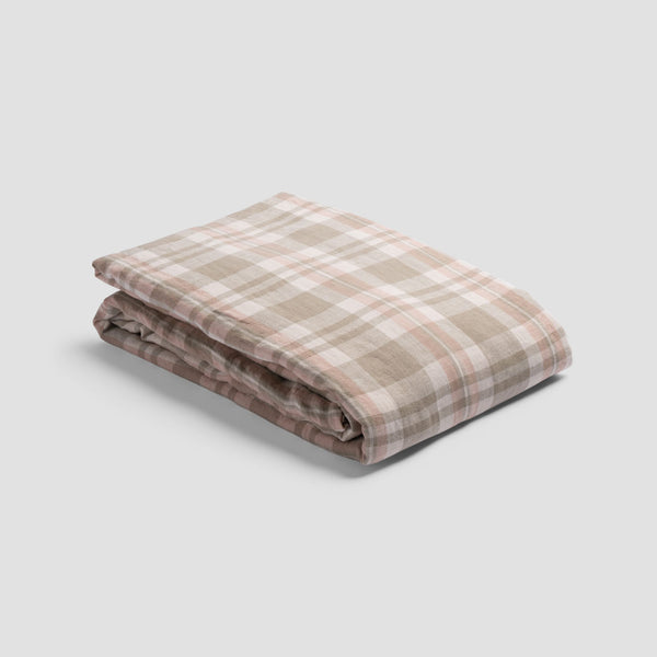 Taupe Check Linen Bundle