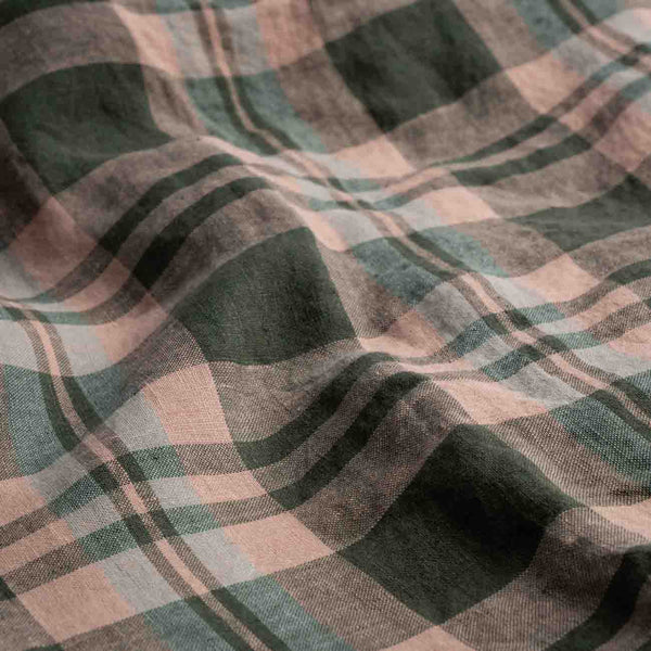 Fern Green Check Linen Bundle