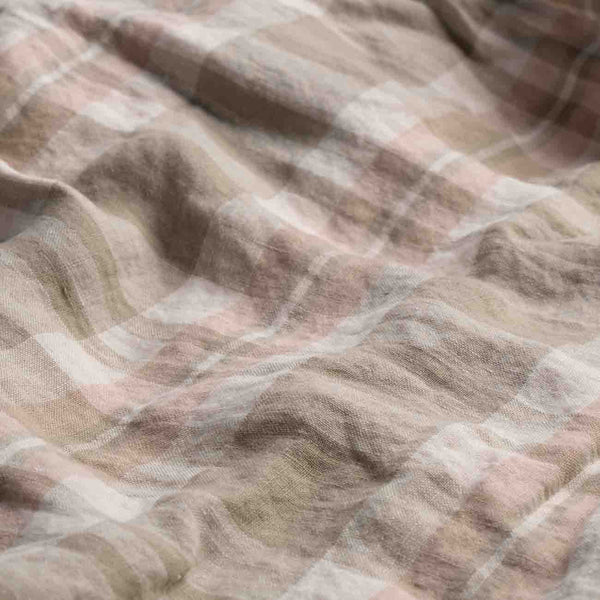 Taupe Check Linen Bundle
