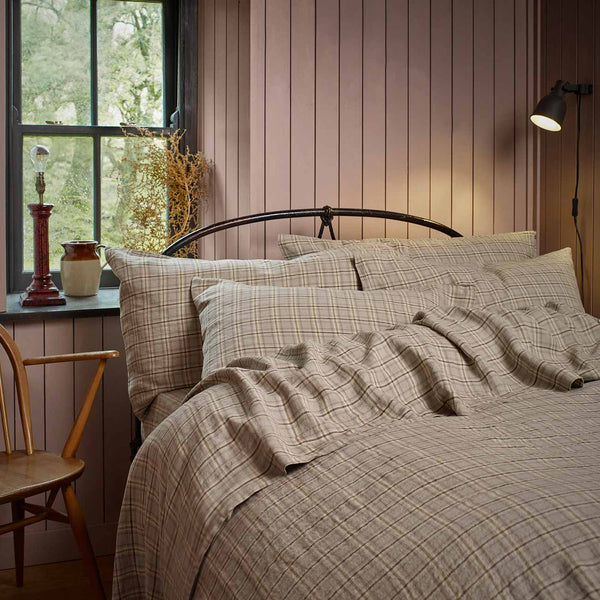 Laurel Green Check Linen Bundle