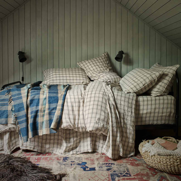 Natural Check Linen Bundle