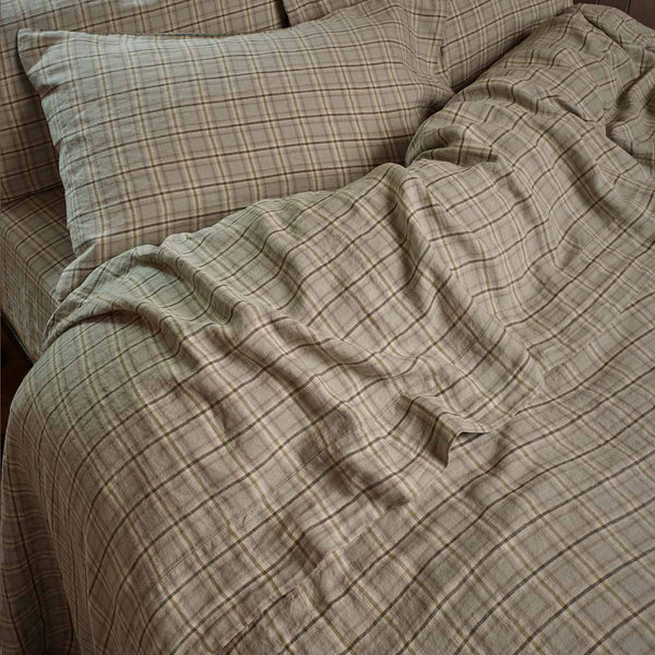 Laurel Green Check Linen Bundle