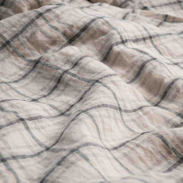 Natural Check Linen Bundle
