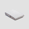 Warm Blue Seersucker Stripe Cotton Duvet Cover