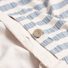 Warm Blue Seersucker Stripe Cotton Detail