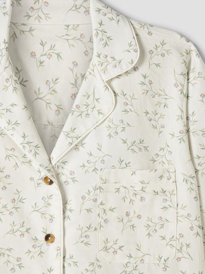 Spring Sprig Floral Cotton Trouser Set