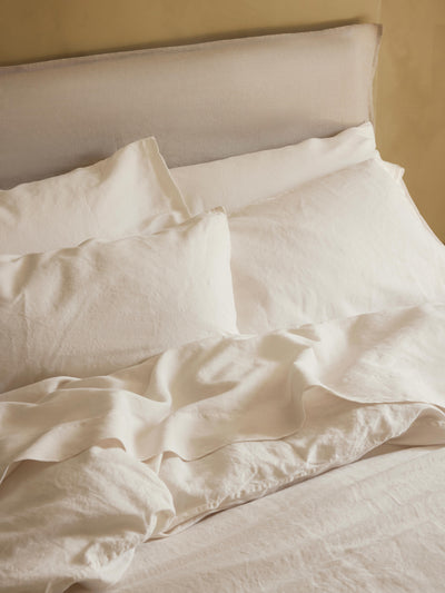 Pearl Linen Blend Pillowcases (Pair)