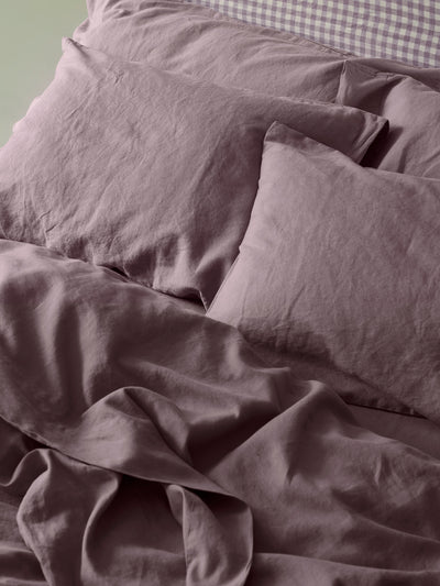 Elderberry Linen Blend Pillowcases (Pair)