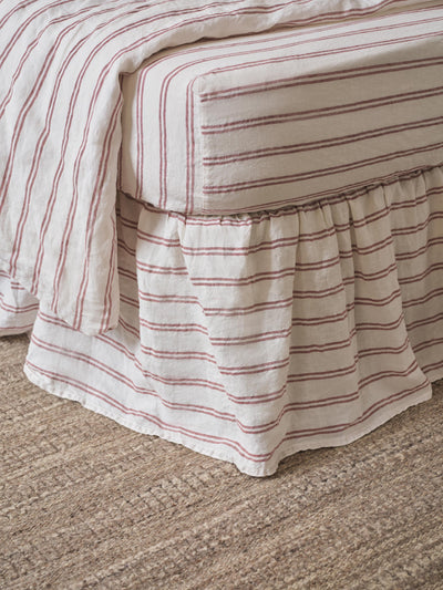 Rhubarb Kemptown Stripe Linen Blend Valance - alternate image